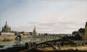 Dresden from the Right Bank of the Elbe with the Augustus Bridge